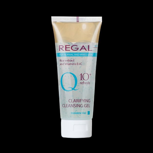 ژل شستشوی صورت رگال کیوتن مناسب پوست های معمولی و مختلط ۱۰۰ میلی لیتر - Regal Q10 Clarifying Cleansing Gel For Normal and Mixed Skins 100 ml