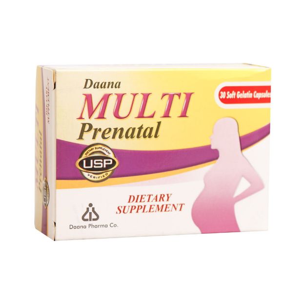 کپسول سافت ژل مولتی پریناتال دانا 30 عدد - Daana Multi Prenatal Soft Gelatin Capsules 30 Caps