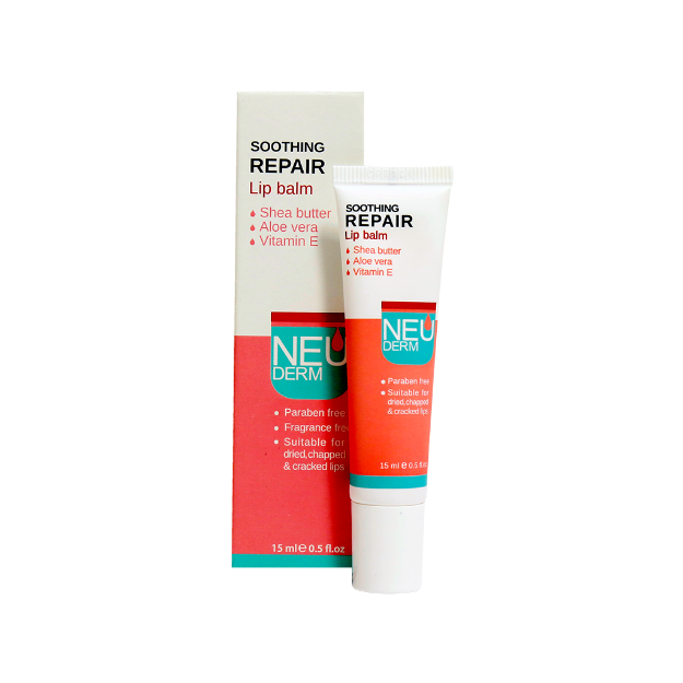 بالم محافظ و ترمیم کننده لب نئودرم ۱۵ میلی لیتر - Neuderm Soothing Repair Lip Balm 15 ml