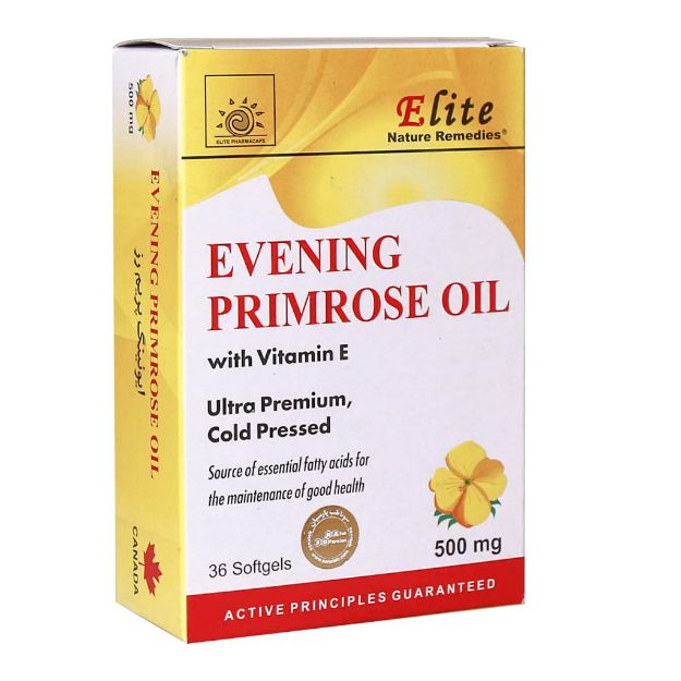 ایونینگ پریم رز 500 میلی گرم الیت 36 عدد - Elite Evening Primrose Oil 500 mg 36 Pcs