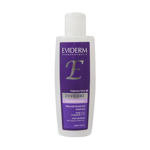 شامپو حجم دهنده اوی ولوم اویدرم ۲۵۰ میلی لیتر - Eviderm Evivolume Volumizing Shampoo 250 ml