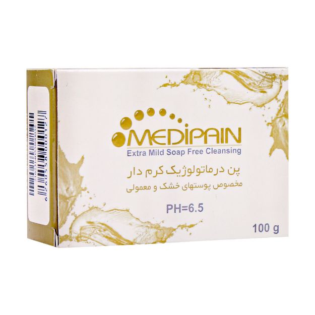 پن درماتولوژیک کرم دار مدیپن مخصوص پوست‌ خشک 100 گرم - Medipain Cram Syndet Bar for Dry and Normal Skin 100 g