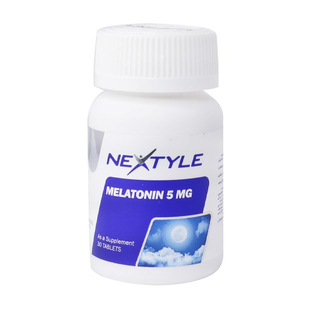 قرص ملاتونین 5 میلی گرم نکستایل 30 عدد - Nextyle Melatonin 5 mg 30 Tablets