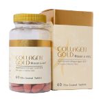 قرص کلاژن گلد بیوتین و ویتامین C آدریان 60 عدد - Adrian Collagen Gold with Biotin and vitamin C 60 Tablets