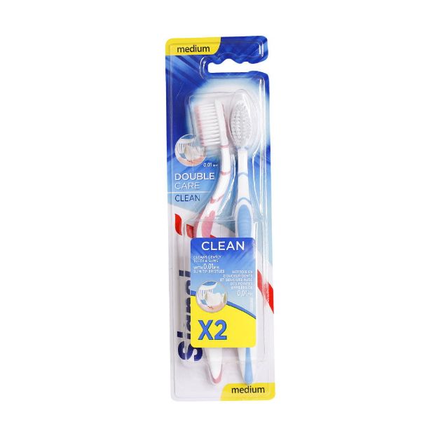 پک 2 عددی مسواک سیگنال دابل کر کلیین - Signal DoubLe Care Clean X2