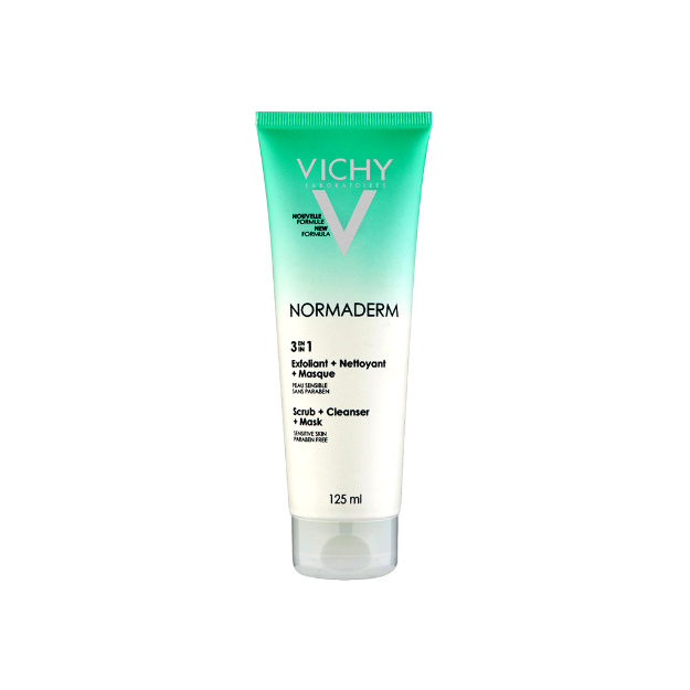 ماسک اسکراب پاک کننده ۳ منظوره نورمادرم ویشی ۱۲۵ میلی لیتر - Vichy Normaderm 3in1 Mask Scrub 125 ml