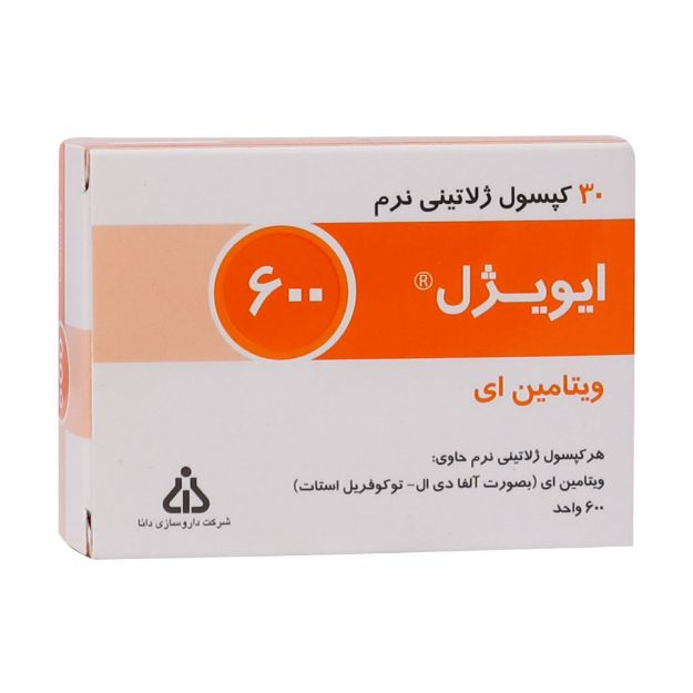 کپسول ژلاتینی نرم ویتامین E 600 واحد ایویژل دانا فارما 30 عدد - Dana Pharma E-vigel 600 30 Soft Gelatin Capsules