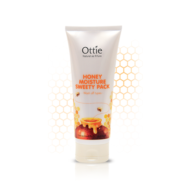 ماسک آبرسان عسل اوتی مناسب پوست های معمولی تا خشک ۱۵۰ میلی لیتر - Ottie Honey Moisture Sweety Pack For Normal And Dry Skins 150 ml