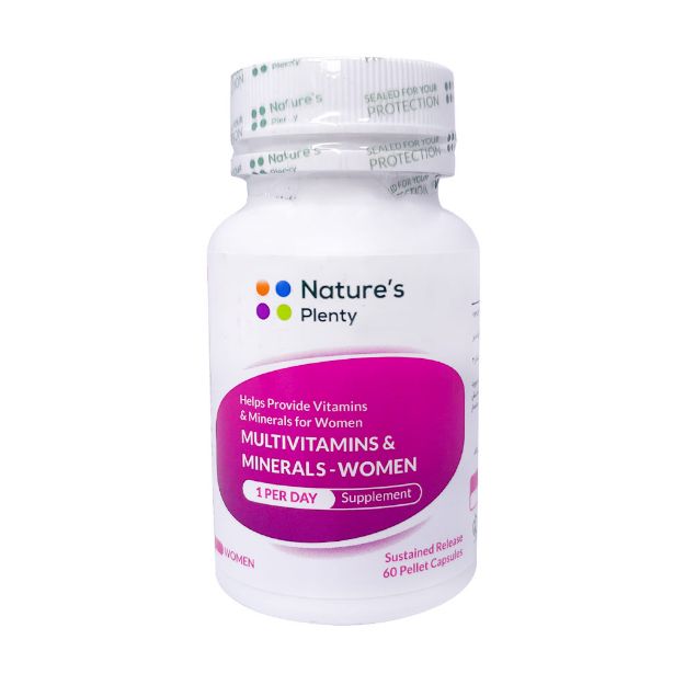 کپسول مولتی ویتامین و مینرال بانوان نیچرز پلنتی 60 عدد - Natures Plenty Multivitamin and Mineral For Women 60 Capsules