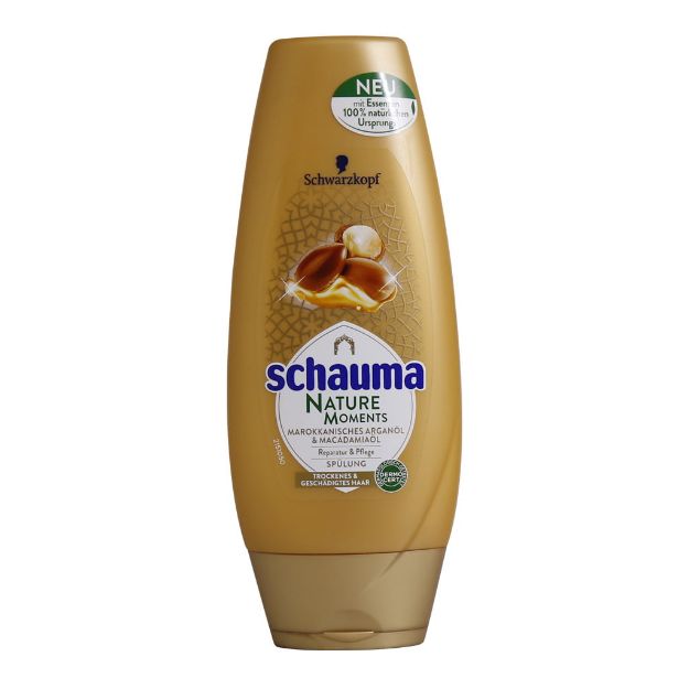 نرم کننده مو شوما حاوی روغن آرگان و فندق 250 میلی لیتر - Schauma Nature Moments Conditioner 250 ml