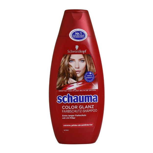 شامپو شوما مخصوص موهای رنگ شده 400 میلی لیتر - Schauma Color Glanz Farbschutz Shampoo 400 ml