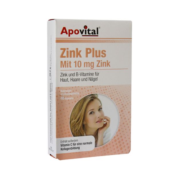 کپسول زینک پلاس آپوویتال 40 عدد - Apovital zinc plus Mit 10 mg 40 caps