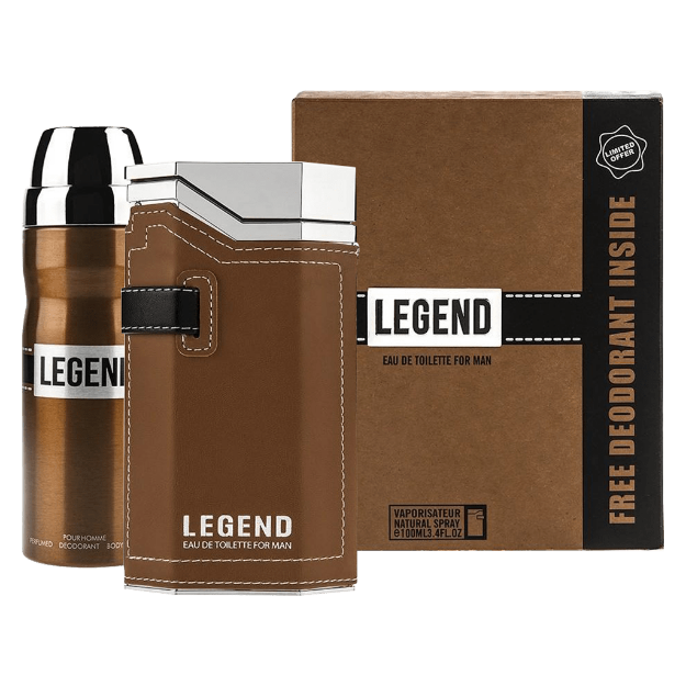 ست مردانه ادوتویلت و اسپری امپر مدل Legend حجم ۱۰۰ میلی لیتر - Emper set Legend Eau de Toilette 100 ml