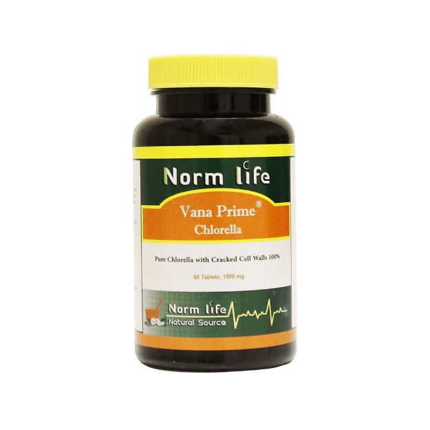 قرص وانا پرایم کلرلا 1000میلی گرمی نورم لایف 60 عدد - Norm Life Vana Prime Chlorella 1000 mg 60 Tablets