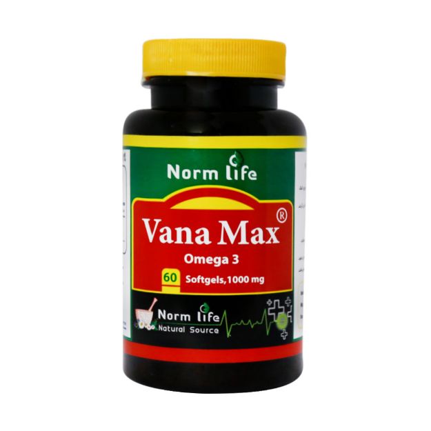 سافت ژل امگا 3 وانا مکس نورم لایف 1000 میلی گرم 60 عدد - Norm Life Omega3 Vana Max 60 Softgels