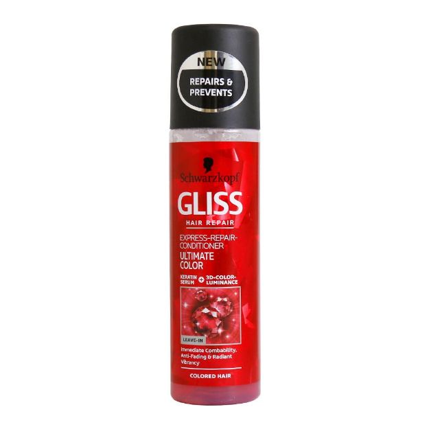 اسپری نرم کننده موهای رنگ شده گلیس 200 میلی لیتر - Gliss Ultimate Color Express-Repair-Conditioner 200 ml