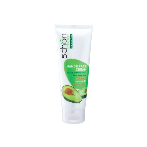 کرم دست و صورت آووکادو شون مناسب پوست های معمولی تا خشک ۷۵ میلی لیتر - Schon Hand And Face Avocado Oil Cream For Normal And Dry Skins 75ml