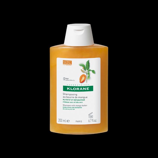 شامپو کره انبه کلوران مناسب موهای خشک و آسیب دیده ۲۰۰ میلی لیتر - Klorane Mango Buteer Shampoo 200 ml