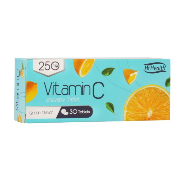 قرص جویدنی ویتامین C 250 میلی گرم های هلث 30 عدد - Hi Health Vitamin C 250 mg 30 Chewable Tablest