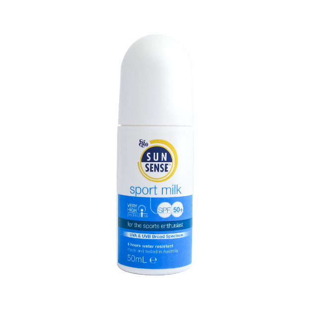 فلوئید سان سنس اسپرت میلک ایگو ⁺SPF50 حجم ۵۰ میلی لیتر - Ego Sunsense Sport Milk Fluid SPF50⁺ 50 ml