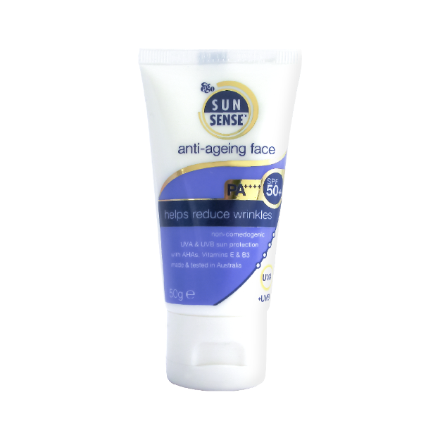 لوسیون ضد آفتاب سان سنس آنتی ایج ایگو ⁺SPF50 حجم ۵۰ گرم - Ego Sunsense Anti Age Lotion SPF50+ 50 g