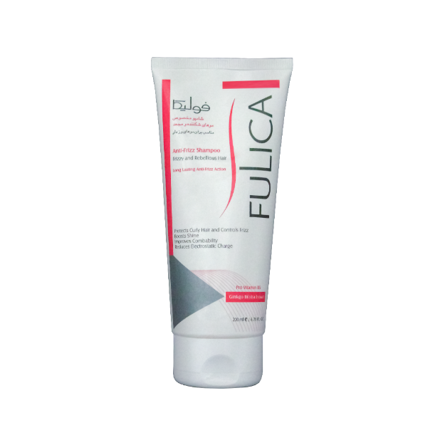 شامپو ضد وز فولیکا مناسب موهای شکننده، مجعد و وزدار ۲۰۰ میلی لیتر - Fulica Anti Frizz Shampoo 200 ml