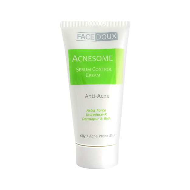 کرم ضد جوش آکنه زوم فیس دوکس مناسب پوست چرب و جوش دار ۳۰ میلی لیتر - Facedoux Acnesome Sebum Control Cream For Oily Skins 30ml