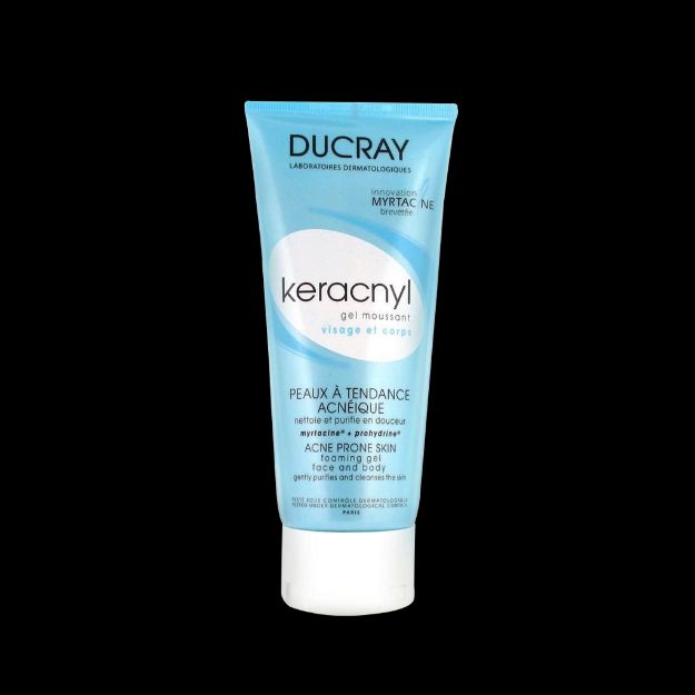 ژل شوینده کراکنیل دوکری مناسب پوست های چرب و دارای جوش ۲۰۰ میلی لیتر - Ducray Keracnyl Foaming Gel For Oily And Acne Skins 200 ml