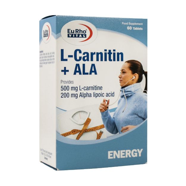 قرص ال کارنیتین و آ ال آ یوروویتال 60 عدد - Eurho Vital L Carnitin And ALA 60 Tabs