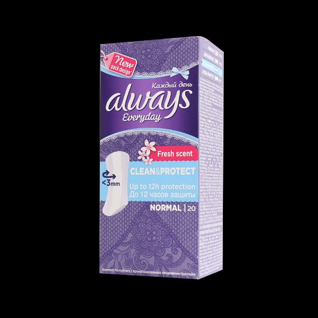 پد روزانه نرمال آلویز با رایحه ملایم ۲۰ عددی - Always Normal Panty Liners Fresh Scent 20 Pcs