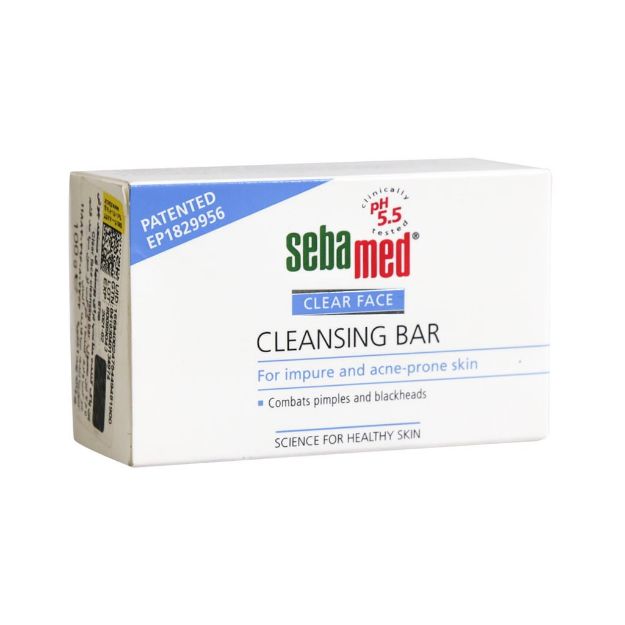 پن ضد جوش سبامد مناسب پوست های مستعد آکنه ۱۰۰ گرم - Sebamed Cleansing Bar For Acne Prone Skin 100 g