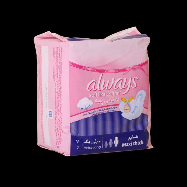 نوار بهداشتی بالدار ضخیم آلویز سایز خیلی بزرگ ۷ عددی - Always Extra Long Sanitary Pad 7 Pcs