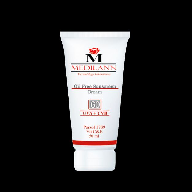 کرم ضد آفتاب رنگی SPF60 مدیلن مناسب پوست های چرب و آکنه ای ۵۰ میلی لیتر - Medilann Sunscreen SPF60 Tinted Cream For Oily And Acne Skins 50 ml