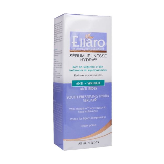 سرم ضد چروک آبرسان و محافظ جوانی پوست الارو مناسب انواع پوست ۳۰ میلی‎ لیتر - Ellaro Youth Preserving Hydra Serum For All Skins 30 ml