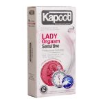 کاندوم کاپوت مدل Lady Orgasm Sensitive تعداد 12 عدد - Kapoot Lady Orgasm Sensitive Condoms 12 pcs