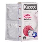 کاندوم کاپوت مدل Lady Orgasm Sensitive تعداد 12 عدد - Kapoot Lady Orgasm Sensitive Condoms 12 pcs