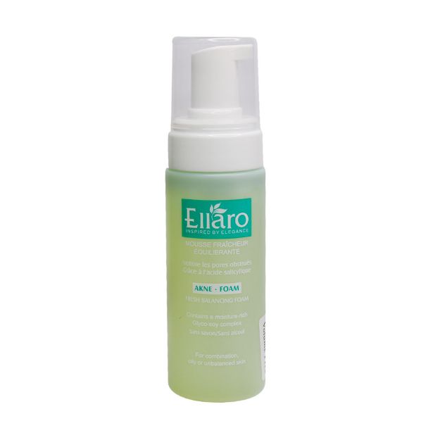 فوم شستشوی صورت فرش بالانسینگ الارو مناسب پوست‎‎ های چرب و مستعد آکنه 150 میلی لیتر - Ellaro Fresh Balancing Foam For Oily And Akne Skins 150 ml