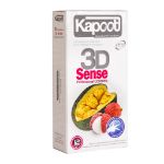 کاندوم سه بعدی کاپوت مدل 3D Sense تعداد 12 عدد - Kapoot 3D Sense Condoms 12 pcs