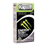 کاندوم کاپوت مدل Energy Secret تعداد 12 عدد - Kapoot Energy Secret Condoms 12 Pcs