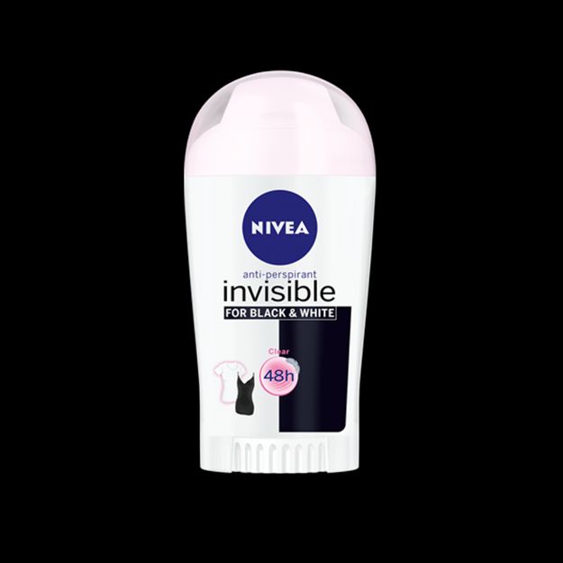 استیک ضد تعریق نیوآ مدل اینویزیبل بلک اند وایت مخصوص بانوان ۴۰ میلی لیتر - Nivea Invisible Black and White Stick Deodorant For Women 40 ml