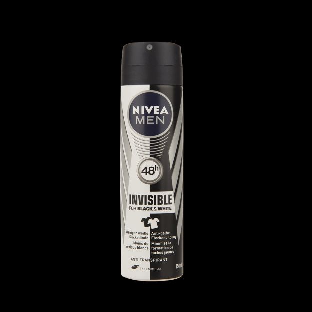 اسپری ضد تعریق نیوآ مدل اینویزیبل بلک اند وایت مخصوص آقایان ۱۵۰ میلی لیتر - Nivea Invisible Black And White Spray For men 150 ml