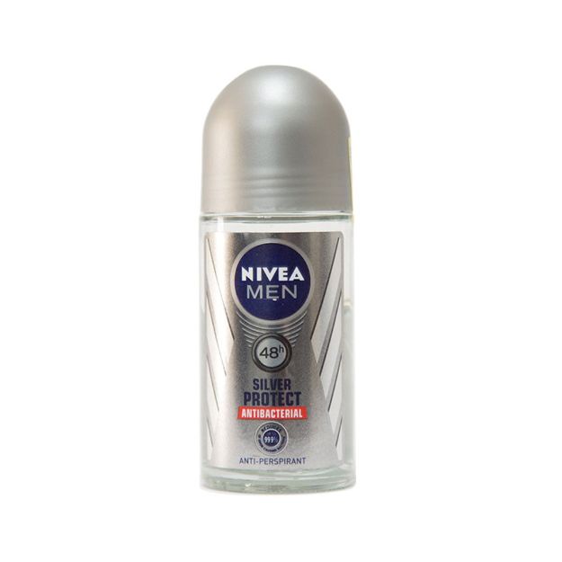 رول ضد تعریق نیوآ مدل سیلور پروتکت مخصوص آقایان ۵۰ میلی لیتر - Nivea Silver Protect Roll-On Deodorant For Men 50 ml