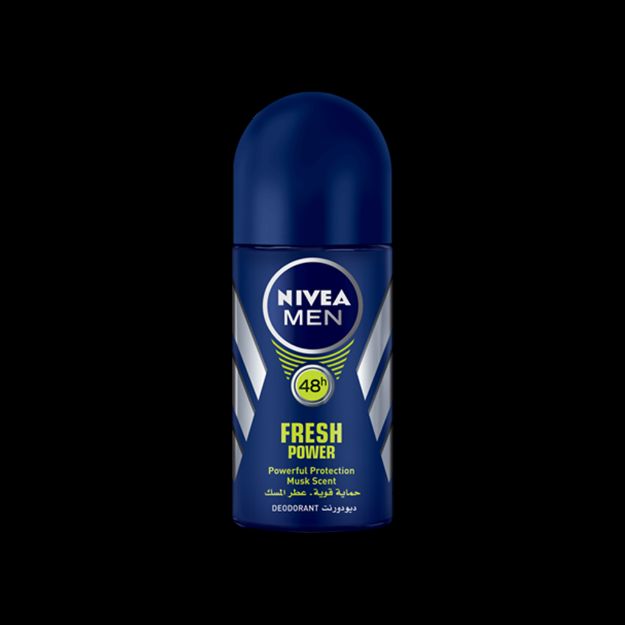 رول ضد تعریق نیوآ مدل فرش پاور مخصوص آقایان ۵۰ میلی لیتر - Nivea Fresh Power Roll-On Deodorant For Men 50 ml