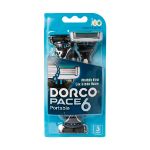 تیغ اصلاح مردانه مدل PACE6 SXA1003B دورکو ۳ عددی - Dorco Disposable Razors PACE6 SXA1003B For Men