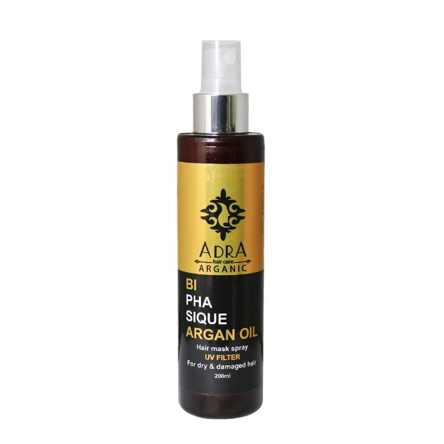 ماسک مو دوفاز آرگان آدرا مناسب موهای خشک و آسیب پذیر 200 میلی لیتر - Adra Argan Oil Hair Mask Spray 200 ml