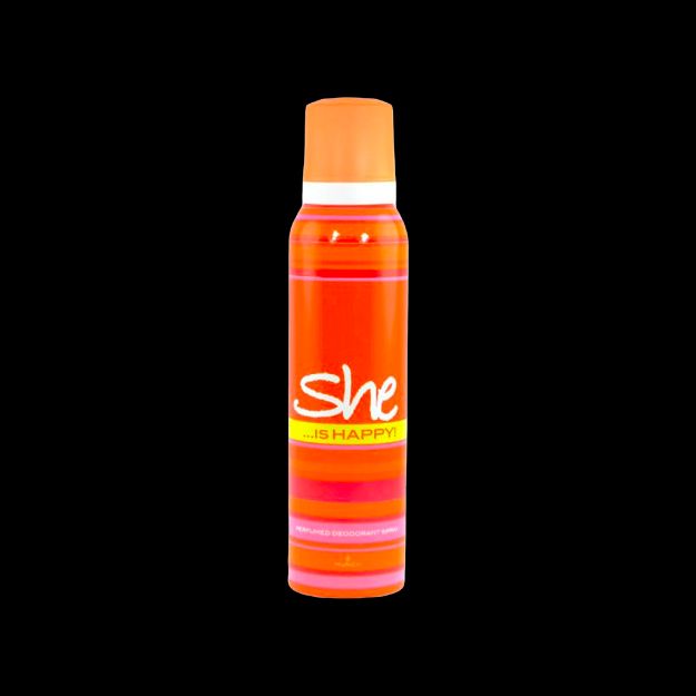 اسپری زنانه شی مدل ایز هپی ۱۵۰ میلی لیتر - She Is Happy Spray 150 ml