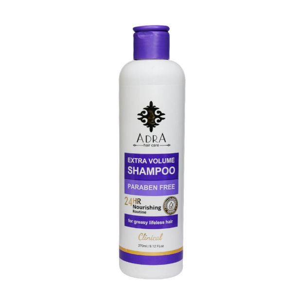 شامپو حجم دهنده موهای چرب آدرا 270 میلی لیتر - Adra Shampoo for Richness & Volume 270 ml