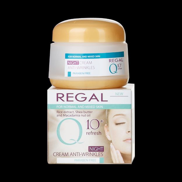 کرم شب ضد چروک کیوتن رگال مناسب پوست های نرمال تا مختلط ۵۰ میلی لیتر - Regal Cream Anti Wrinkles For Normal & Mixed Skin 50 ml