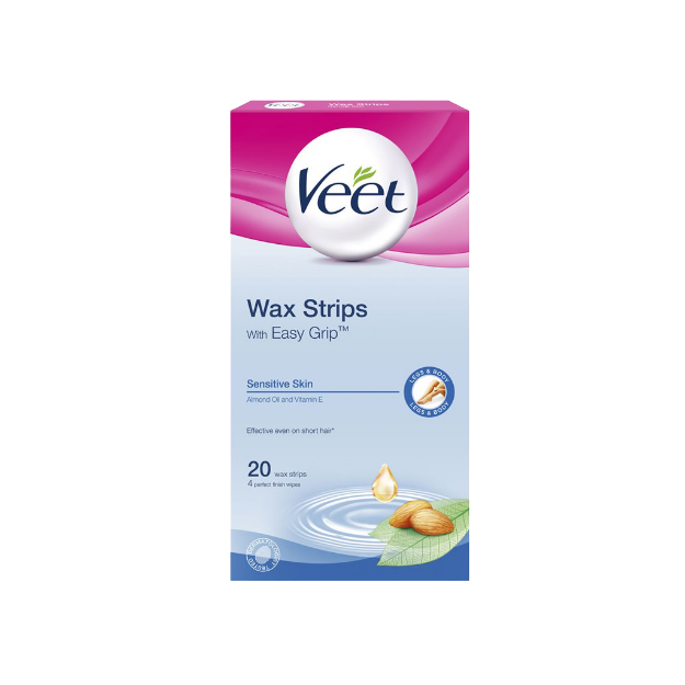 نوار موبر بدن پوست های حساس ویت ۲۴ عددی - Veet Body Wax Stripes For Sensitive Skins 24 Pcs.