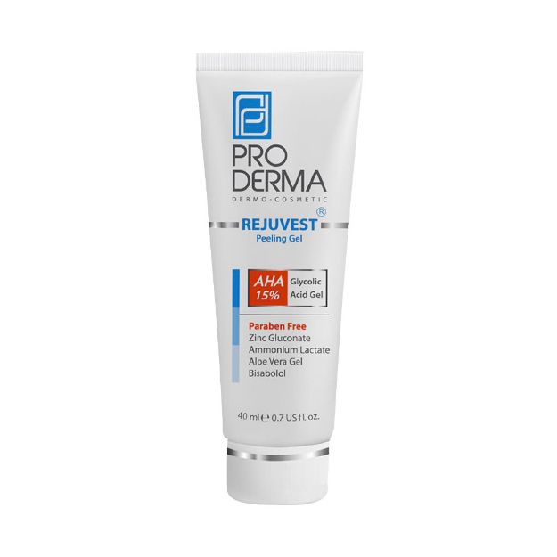 ژل لایه بردار AHA 15 درصد پرودرما مناسب انواع پوست ۴۰ میلی لیتر - Pro Derma 15% AHA Peeling Gel 40 ml